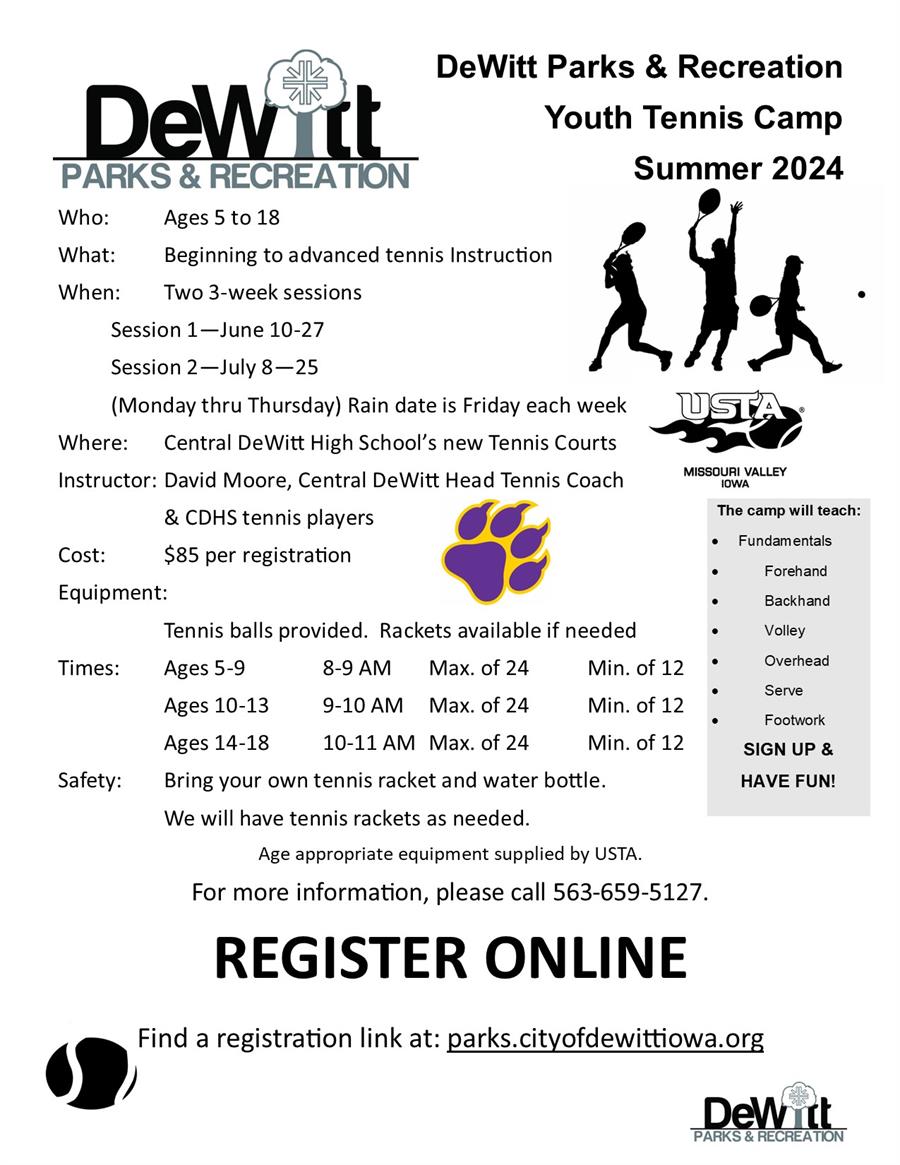 Tennis DeWitt Parks & Recreation